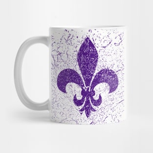 Heraldic lily purple Mug